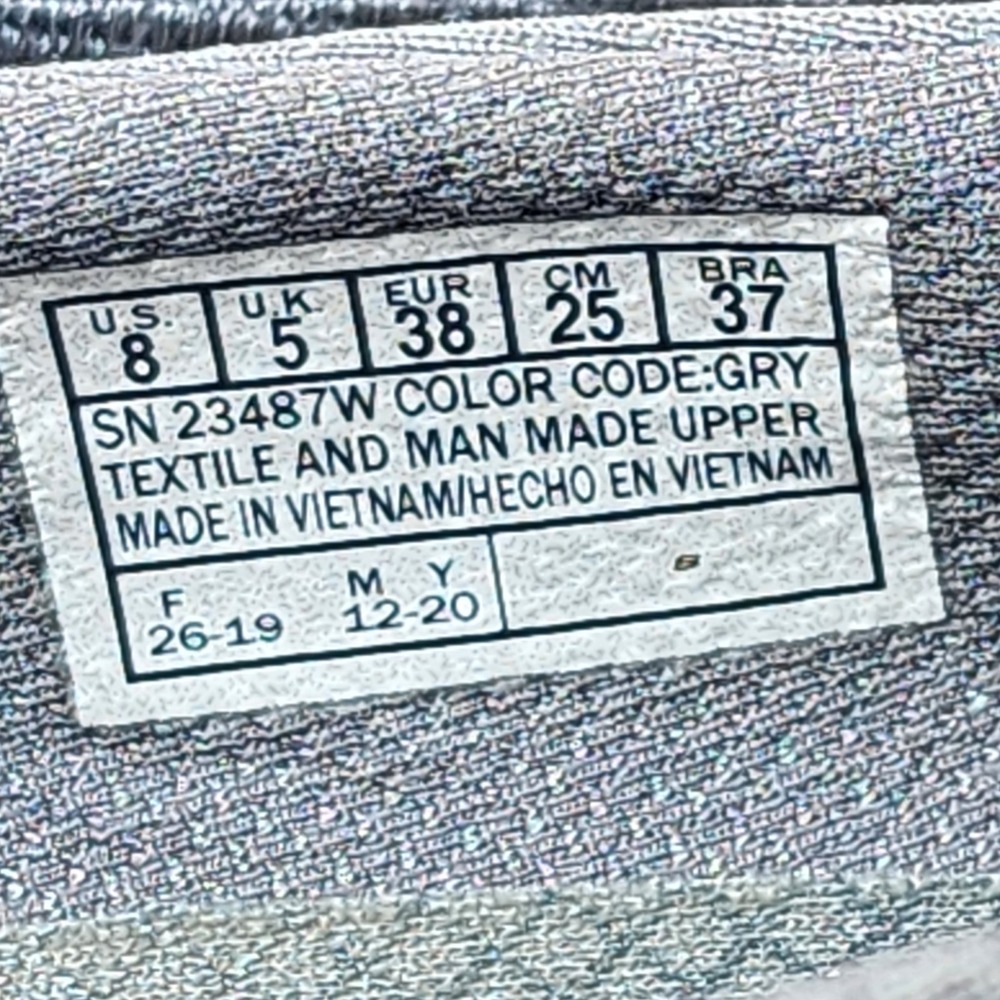 Skechers Microburst 2.0 Slip On Topnotch  Womens Size  8 Gray  Memory Foam - Picture 10 of 10